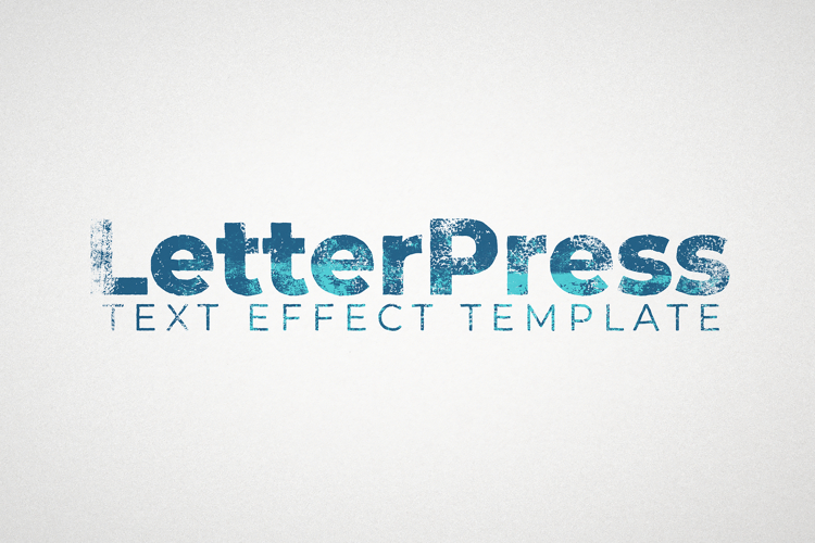 Letterpress Text Effect Template