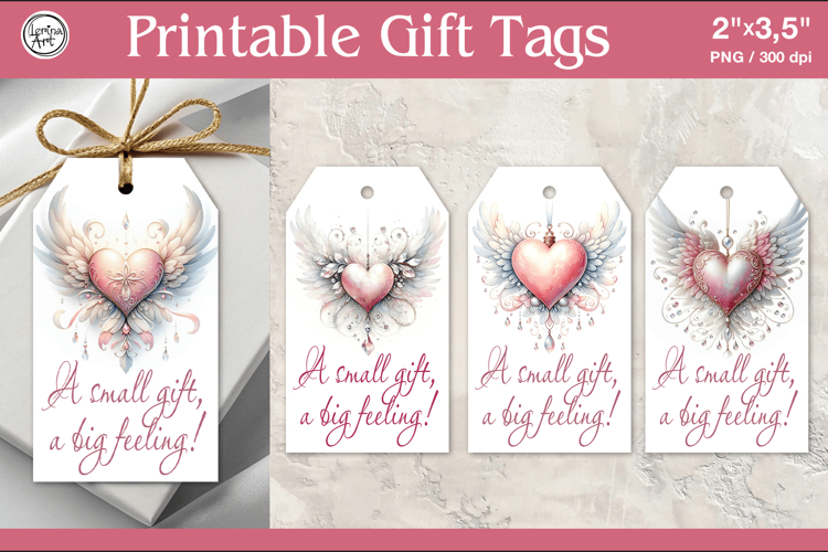 Valentines Gift Tags | PNG Sublimation