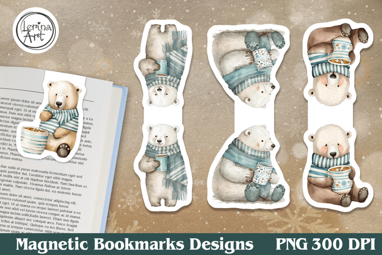 Christmas Magnetic Bookmarks 4 PNG