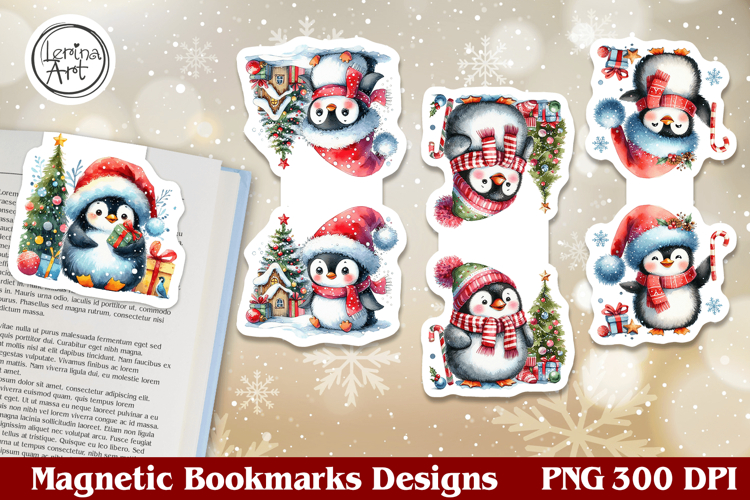 Christmas Magnetic Bookmarks 4 PNG