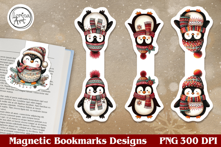 Christmas Magnetic Bookmarks 4 PNG