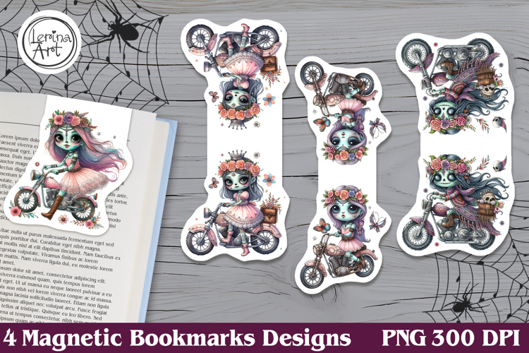 Halloween Magnetic Bookmarks 4 PNG