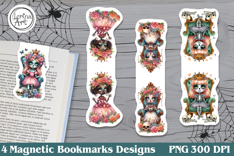 Halloween Magnetic Bookmarks 4 PNG