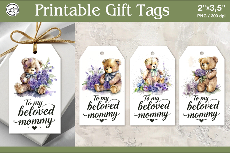 Mothers Day Gift Tags | PNG Sublimation