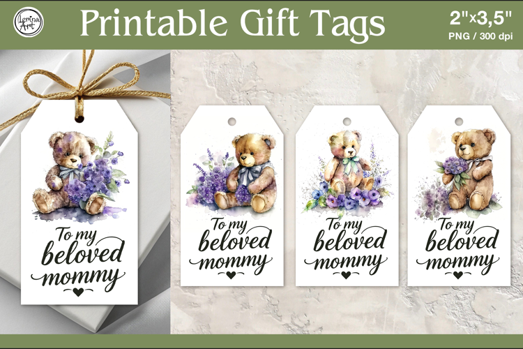 Mother's Day Gift Tags | PNG Sublimation