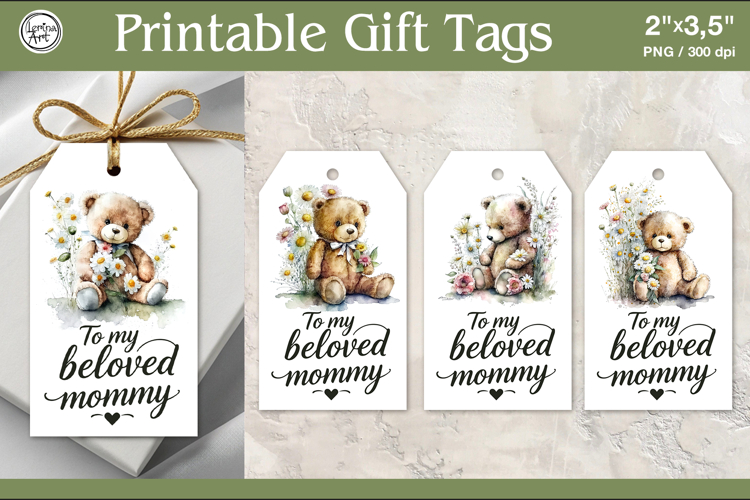 Mothers Day Gift Tags | PNG Sublimation