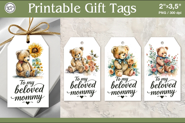 Mother's Day Gift Tags | PNG Sublimation