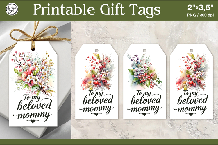 Mother's Day Gift Tags | PNG Sublimation