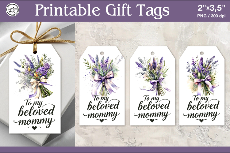 Mothers Day Gift Tags | PNG Sublimation