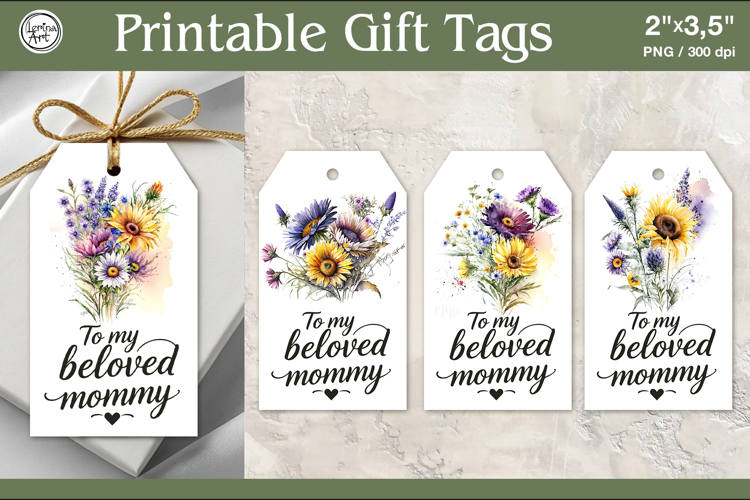 Mother's Day Gift Tags | PNG Sublimation