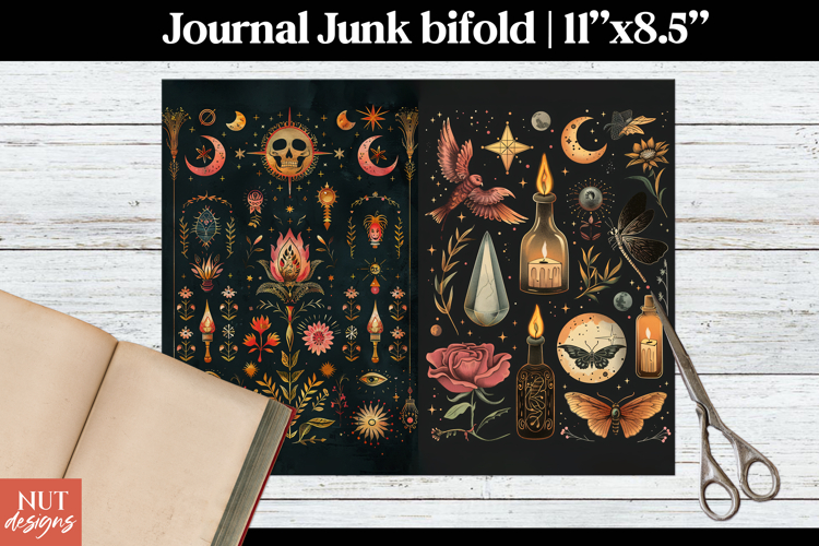 Mystical Journal Bifold Halloween Junk Journal