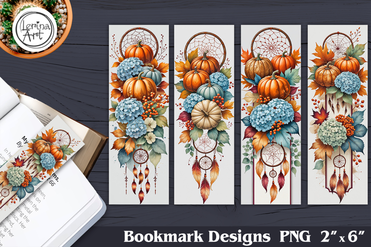Autumn Dreancatcher Printable Bookmark 4 PNG
