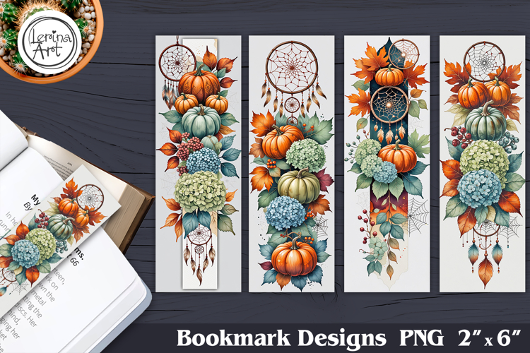 Autumn Dreancatcher Printable Bookmark 4 PNG