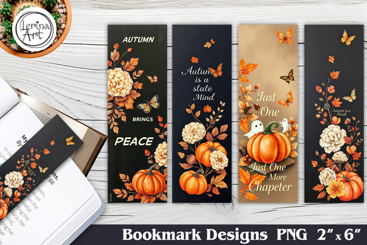 Fall Printable Bookmark 4 PNG