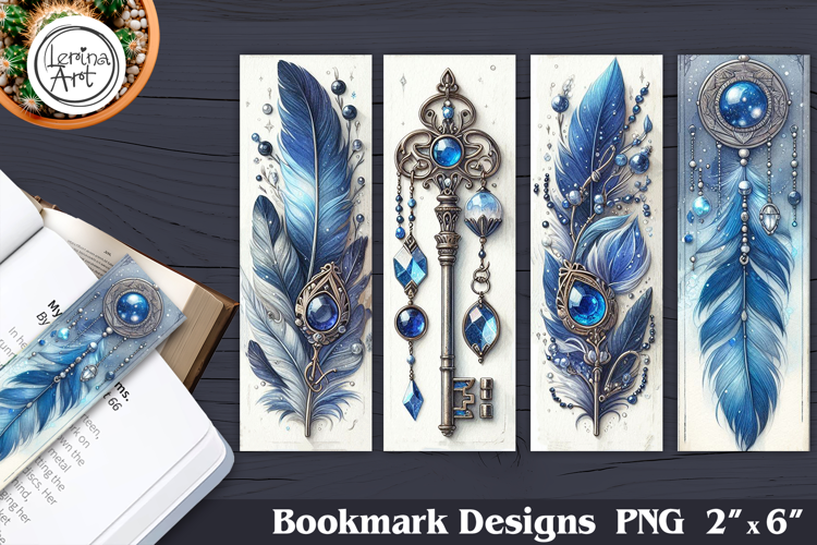 Summer Feather Printable Bookmark 4 PNG