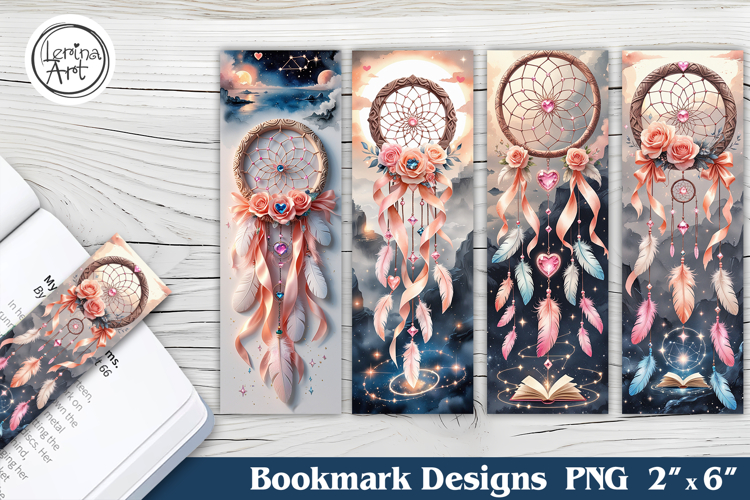 Valentine Dreamcatcher Printable Bookmark 4 PNG