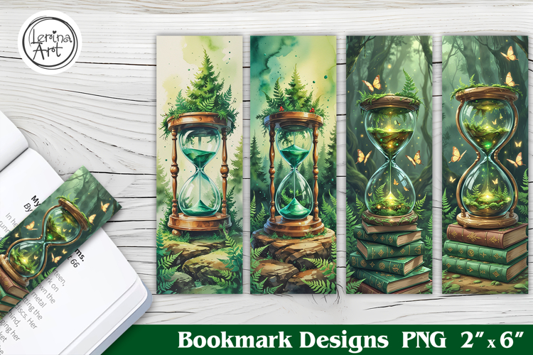 Magic Hourglass Printable Bookmark 4 PNG