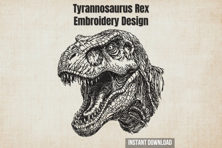 Tyrannosaurus Rex Face Outline