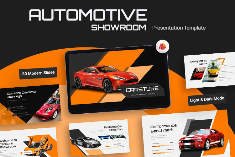 Carsture - Automotive Showroom PowerPoint Template