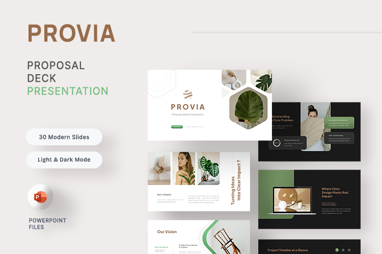 Provia - Proposal Deck PowerPoint Template