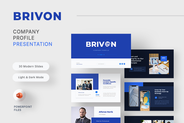 Brivon - Company Profile PowerPoint Template