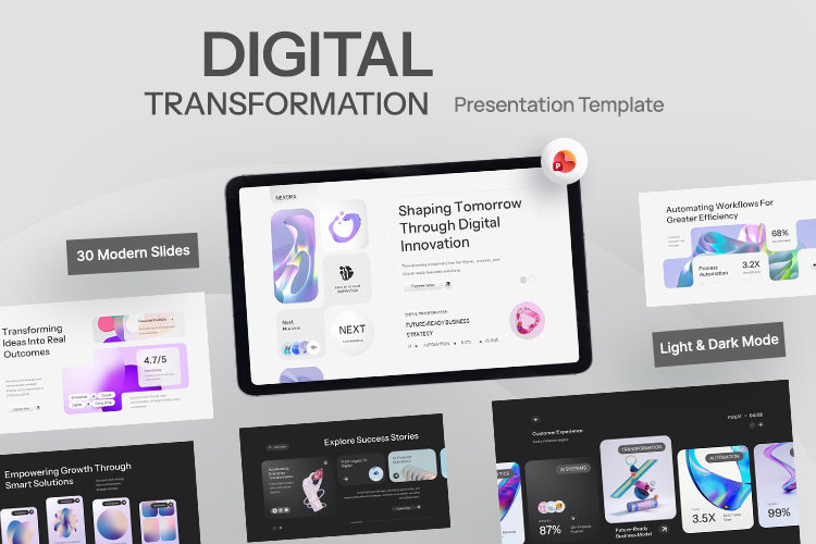 Nexora - Digital Transformation PowerPoint Template
