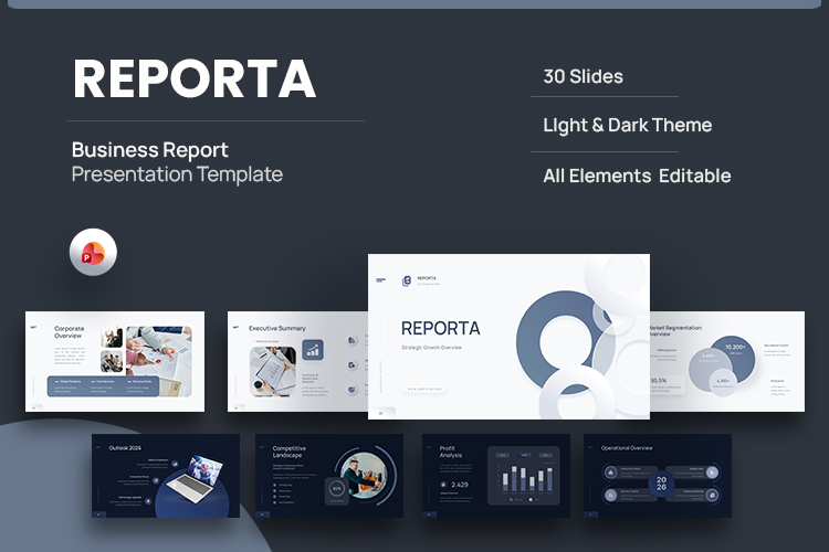 Reporta - Business Report PowerPoint Template