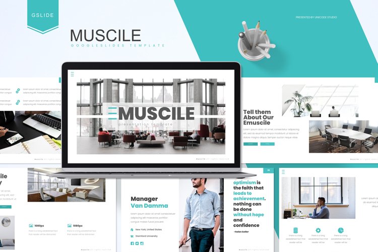 Muscile - Google Slides Template example image 1