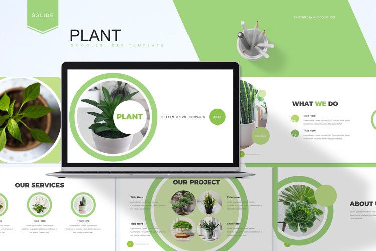 Plant - Google Slides Template example image 1