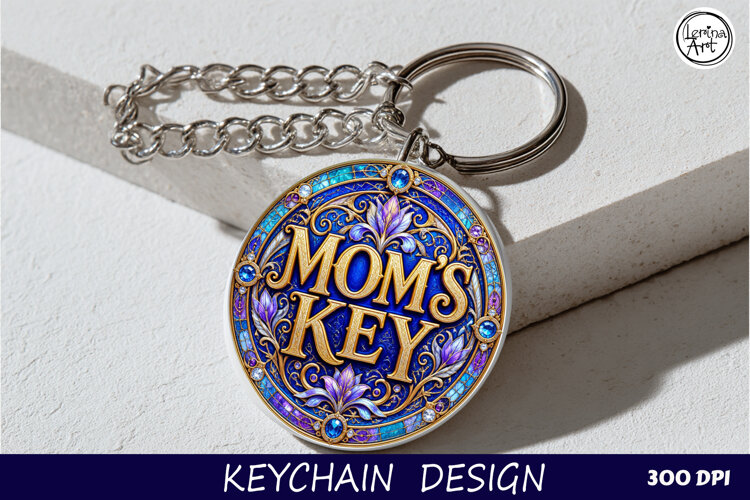 MOM'S KEY / Key Collection. Coaster/keychain PNG example image 1