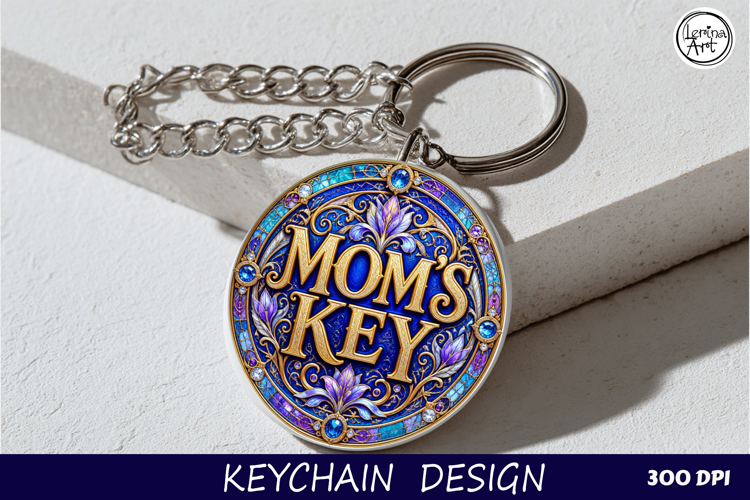 MOM'S KEY / Key Collection. Coaster/keychain PNG