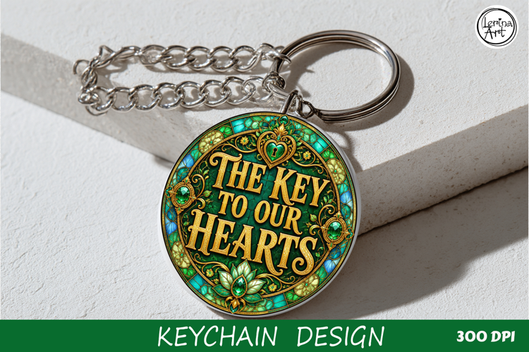 THE KEY TO OUR HEARTS / Key Collection. Coaster/keychain PNG