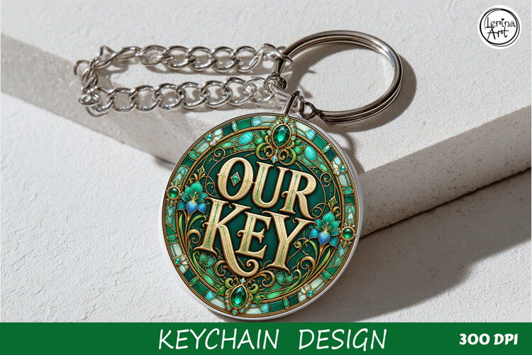 OUR KEY / Key Collection. Coaster/keychain PNG example image 1