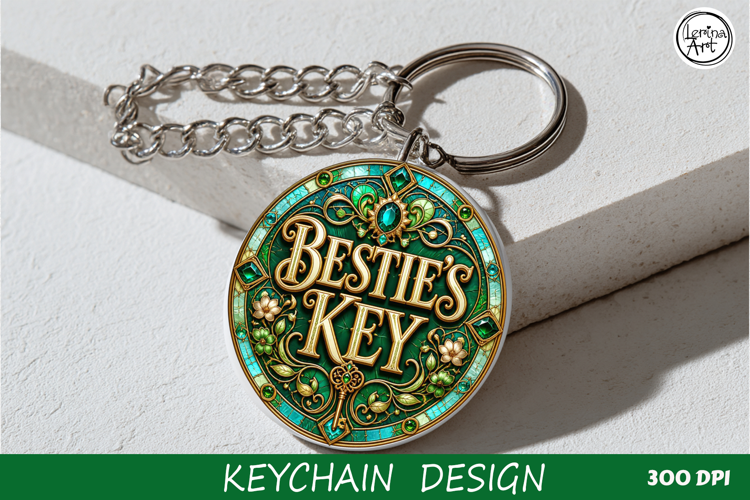 BESTIE'S KEY / Key Collection. Coaster/keychain PNG