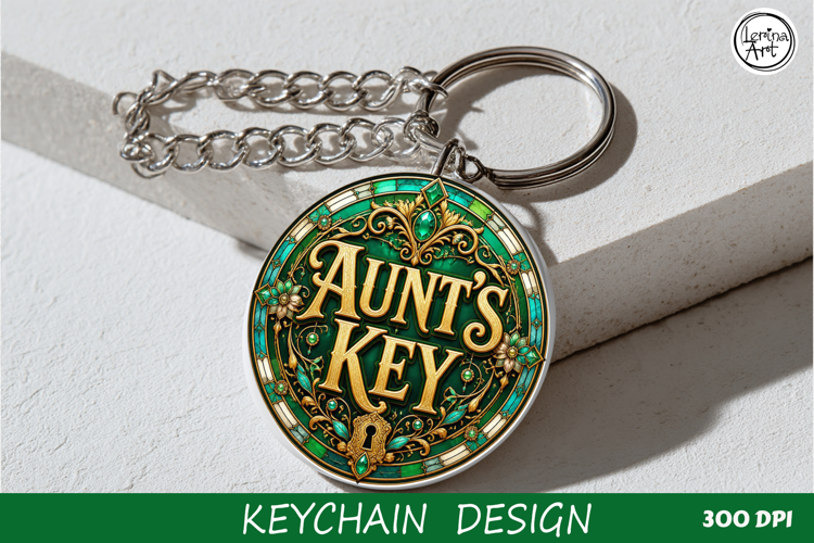 AUNT'S KEY / Key Collection. Coaster/keychain PNG