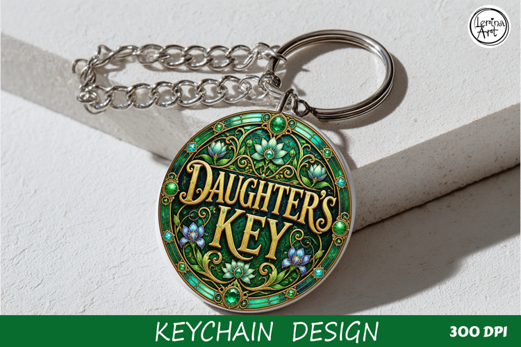 DAUGHTER'S KEY / Key Collection. Coaster/keychain PNG
