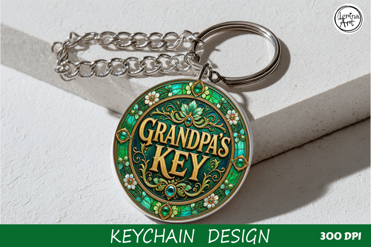 GRANDPA'S KEY / Key Collection. Coaster/keychain PNG