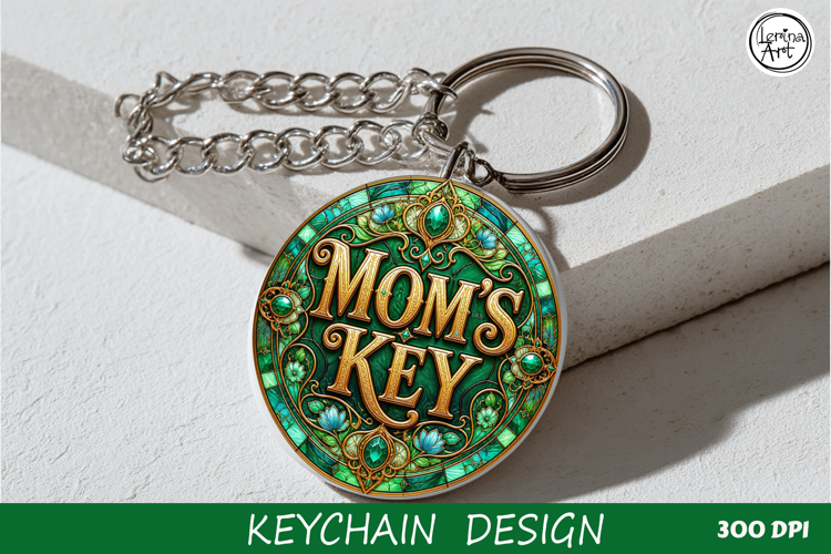 MOM'S KEY / Key Collection. Coaster/keychain PNG