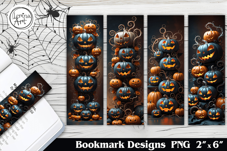 Halloween Pumpkin Printable Bookmark 4 PNG