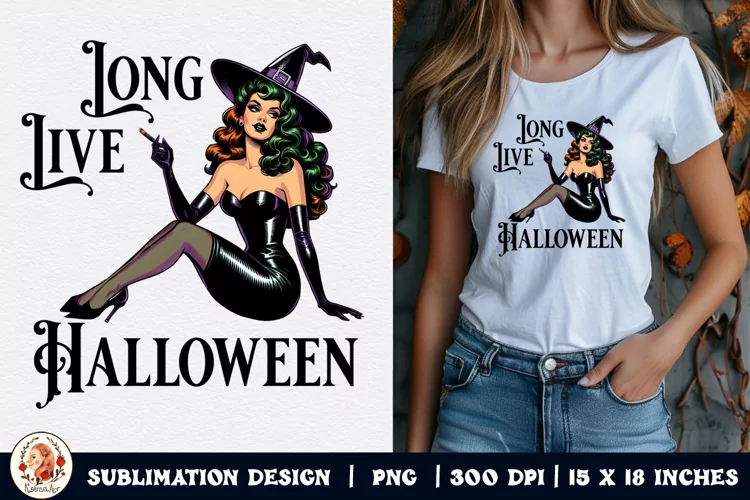 Halloween Witch Sublimation,Retro Halloween,Witch Sublimatio