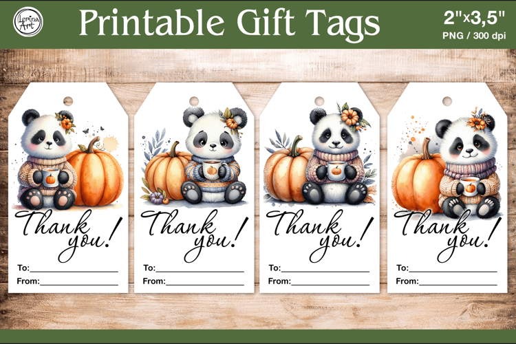 Thanksgiving Gift Tags| Pumpkin | PNG