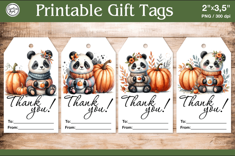 Thanksgiving Gift Tags| Pumpkin | PNG