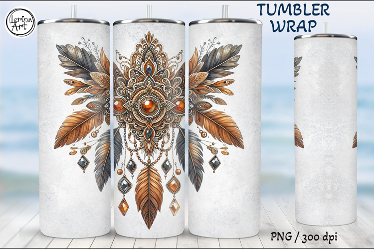 Boho Amulet Tumbler Wrap 20 oz Limited Gothic Amulet Series