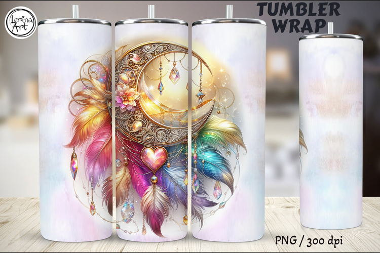 Boho Celestial Tumbler Wrap 20 oz