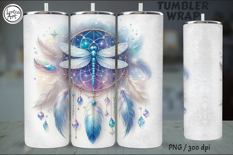 Blossom & Dragonfly Sublimation, 20 oz