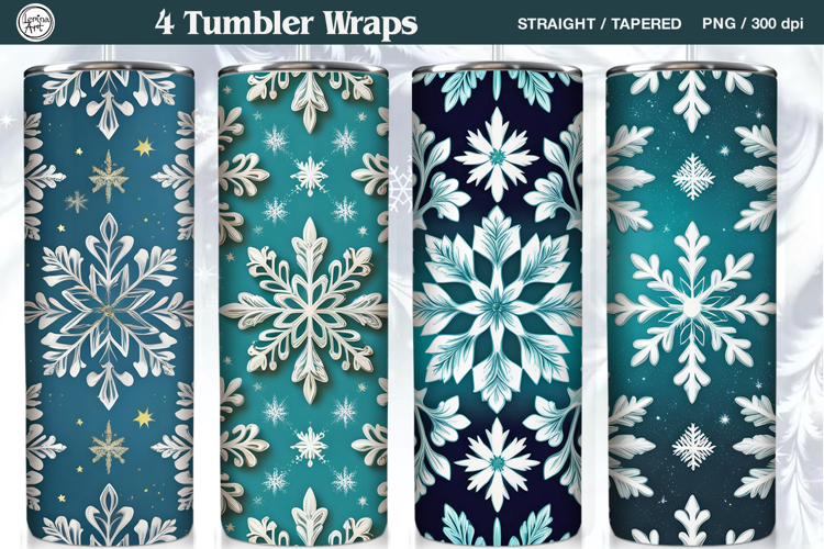 Christmas Seamless Tumbler Wrap 20 oz