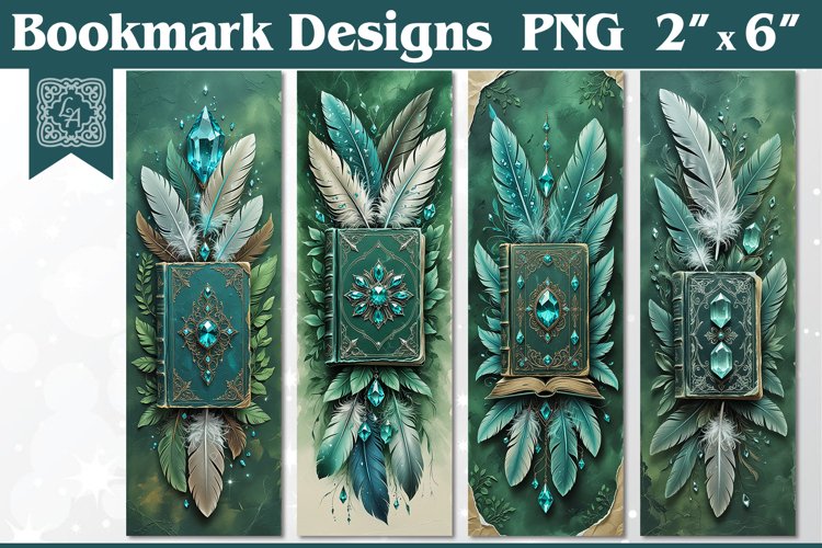 Feather Printable Bookmark 4 PNG