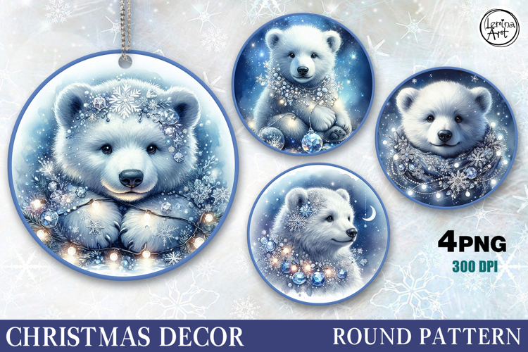 Christmas Decor | Cute Bear | PNG Sublimation