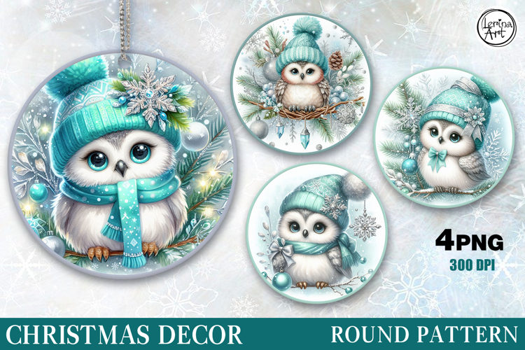 Christmas Decor | Cozy Bird | Cozy OWL| PNG Sublimation