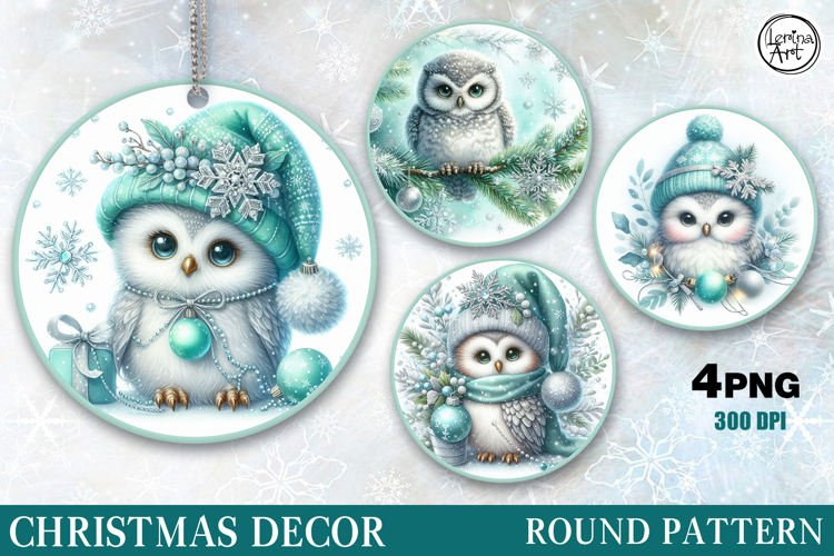 Christmas Decor | Cozy Bird | Cozy OWL| PNG Sublimation